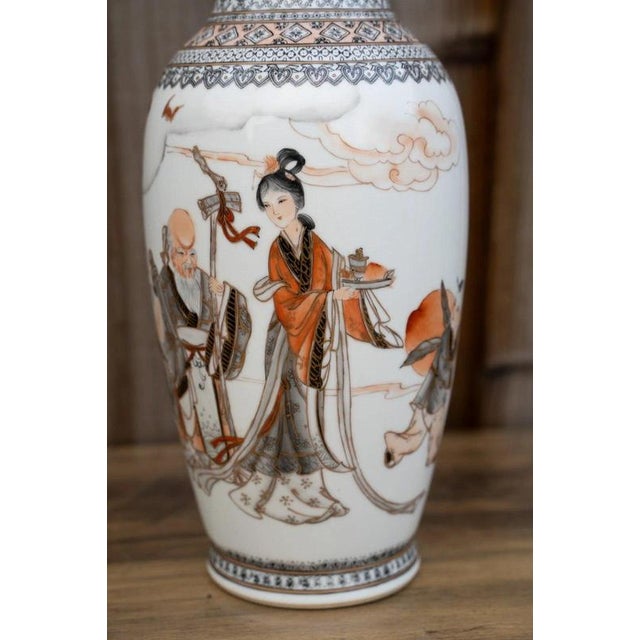 20th Century Chinese Famille Rose Grisaille and Iron Red Porcelain Vase For Sale - Image 13 of 18