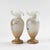 Opaline Glass Vases with Floral Decorations, 19th Century, Set of 2 For Sale - Image 5 of 8