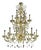 Ornate Imperial Venetian Chandelier with Gold Curled Murano Glass by Simoeng for Simoeng For Sale