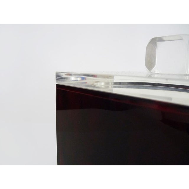 1970s Vintage Ice Bucket in Acrylic Glass from Peppo, Italy, 1970s For Sale - Image 5 of 10