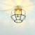1970s Mid-Century Glass Flush Mount from Limburg, Germany, 1960s For Sale - Image 5 of 10