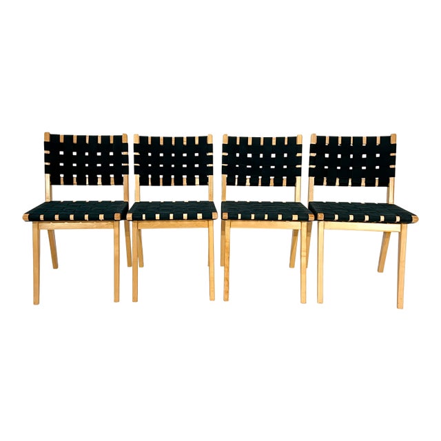 Jens Risom for KnollStudio Dining Chairs – Mid-Century, Set of 4 For Sale