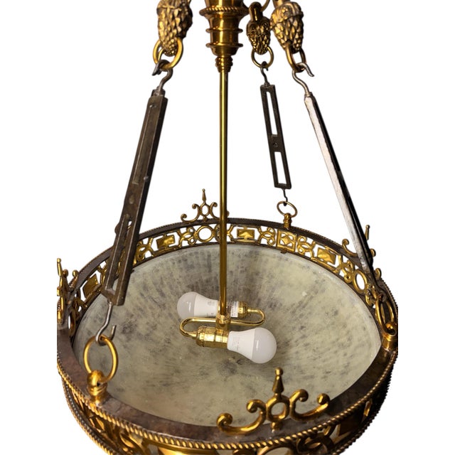 Late 20th Century Maitland Smith Empire Chandelier For Sale - Image 4 of 12