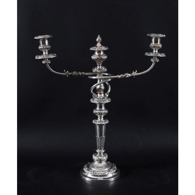 Antique Sheffield George III Candelabra, 18th Century, Set of 4 For Sale - Image 3 of 18