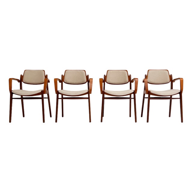 Chairs by Hartmut Lohmeyer Chairs for Wilkhahn, 1960s, Set of 4 For Sale