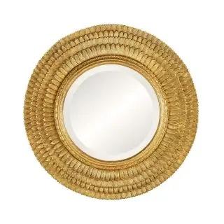 The Earl of Lytton commands attention with concentric bands of hand-carved gold ornament radiating around a round central...