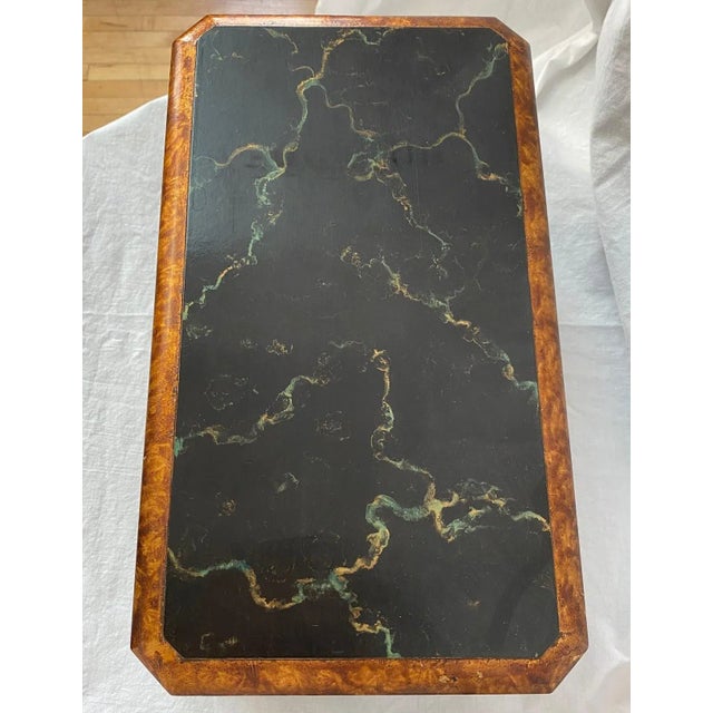 1980s John Richard Faux Marble Box With Gold Trim For Sale In New York - Image 6 of 11