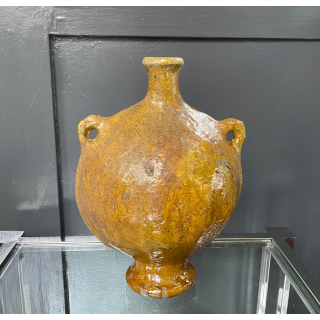 1980s Moroccan Vessel in Yellow For Sale - Image 16 of 18