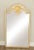 High Quality American Made Vintage Solid Wood Arched Wall Mirror with Gold Painted Shell Decoration