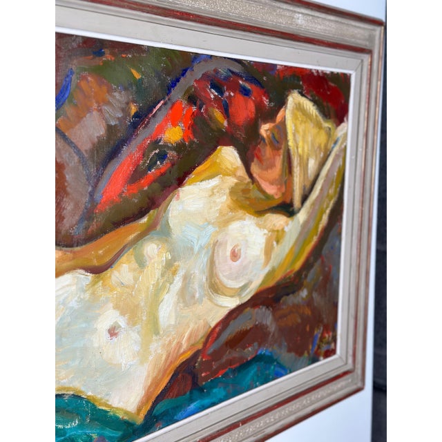 Mid-Century Modern Bengt Ellis, Nude Model, 1960s, Oil on Canvas, Framed For Sale - Image 3 of 17