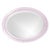 The Queen Ann Mirror features a glossy lilac purple lacquer finish. The oval frame is made from wood and is accented with...