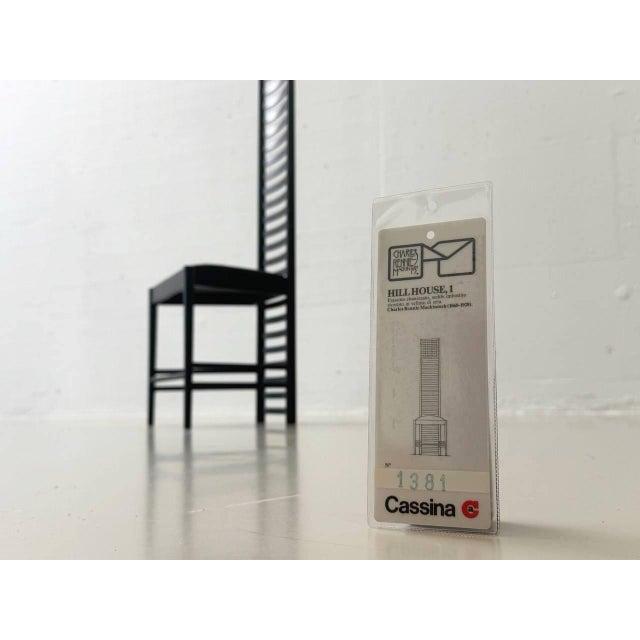 Cassina Hill House 1 Model Chair by Charles Rennie Mackintosh for Cassina For Sale - Image 4 of 16