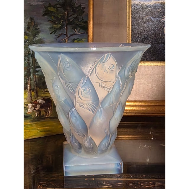 Art Deco Sabino Poissons Opalescent Vase For Sale - Image 4 of 4