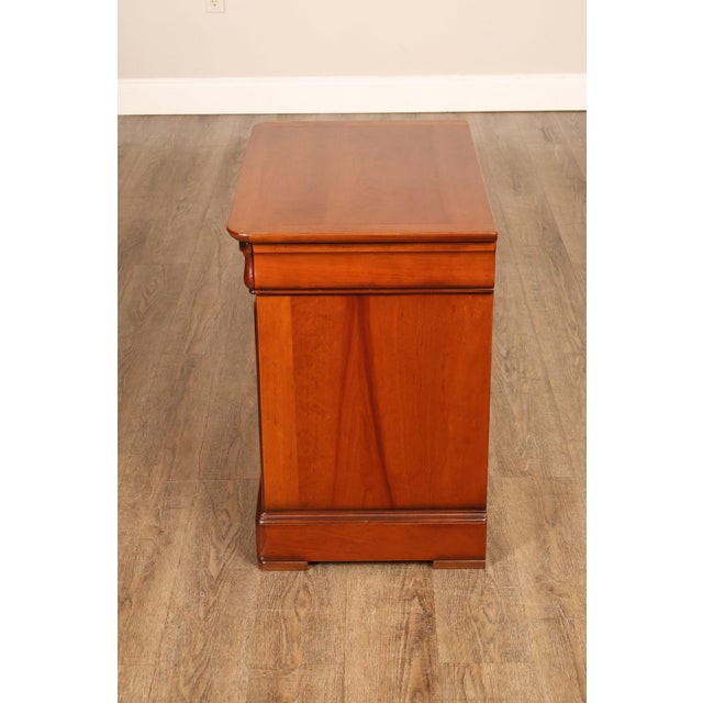 French Louis Philippe Style Cherry Nightstand For Sale - Image 13 of 18