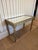 Neoclassical Antique Italian Neoclassical Giltwood Console Table With Glass Top For Sale - Image 3 of 4
