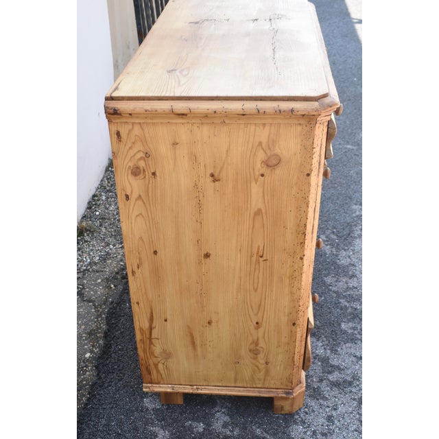 Late 19th Century Pine Chest of Four Drawers, Denmark For Sale - Image 5 of 12