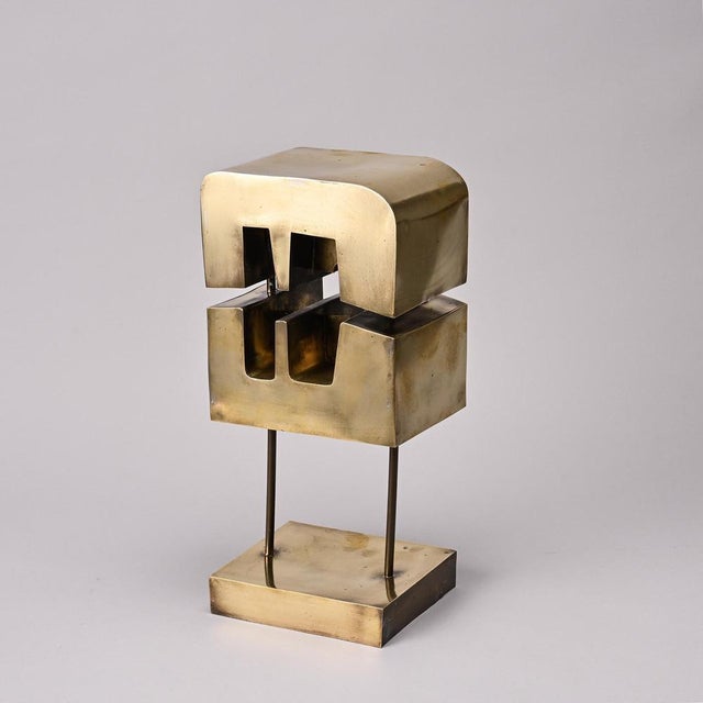 Lyse Oudoire, Brass Sculpture, 1970s, Brass For Sale - Image 6 of 14