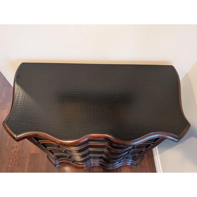 Tuscan Ethan Allen "Lucca" Serpentine Chest of Drawers For Sale - Image 3 of 7