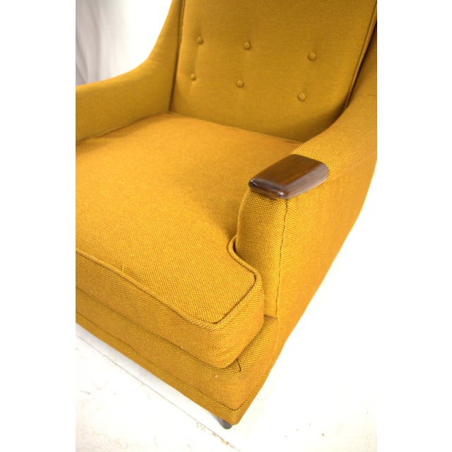 1960s 1960s Kroehler Mid Century High Back Arm Chair For Sale - Image 5 of 12