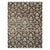 This early 20th-century Persian Malayer rug presents a tightly organized allover floral design across a deep brown field....