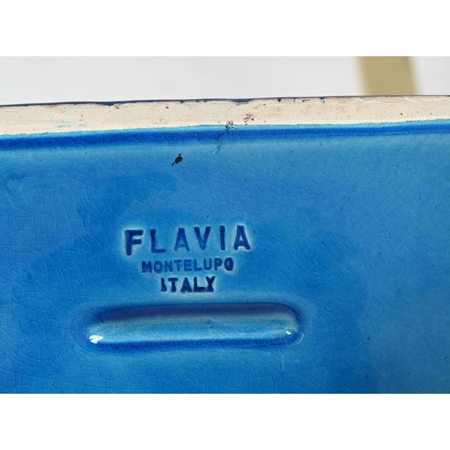 Ceramic Rimini Blue Ceramic Ashtray attributed to Aldo Londi for Bitossi, Italy, 1960s For Sale - Image 7 of 12