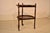 Circa 1920 round oak bar cart from England. This is a very unusual bar cart in that it is round in shape. The top shelf...