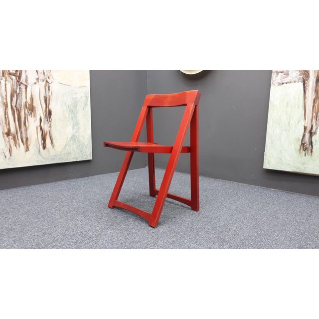 Vintage Folding Chair by Aldo Jacober for Alberto Bazzani, 1960s For Sale - Image 9 of 9