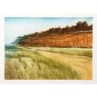 Harvey Kidder, Beach Road, Aquatint Etching For Sale