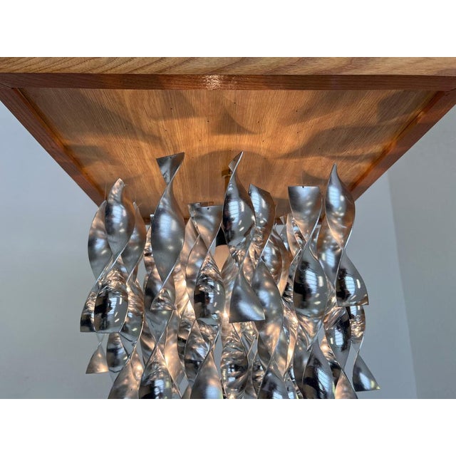 1960s Space Age Aluminium Ceiling Light, Czechoslovakia, 1960s For Sale - Image 5 of 9