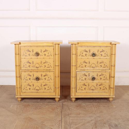 Faux Bamboo Nightstands, 1890s, Set of 2 For Sale - Image 12 of 12