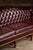 Vintage Chippendale-Style Camelback Chesterfield Leather Sofa in Oxblood For Sale - Image 9 of 12