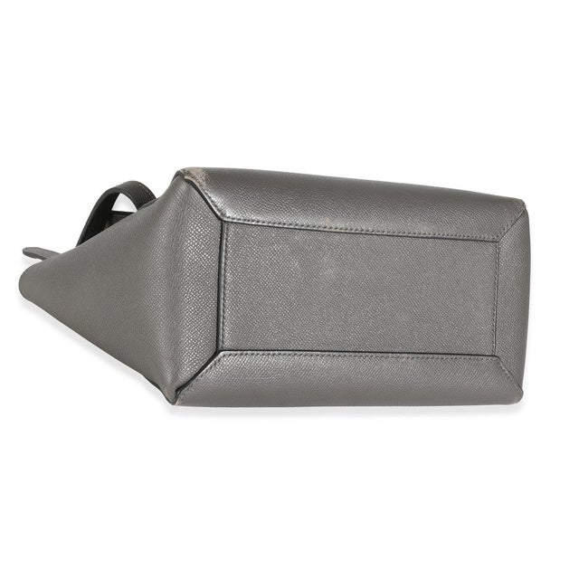 Grey Grained Calfskin Micro Belt Bag For Sale In New York - Image 6 of 8