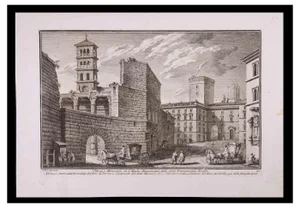 Giuseppe Vasi, Chiesa e Monastero di S. Maria Annunziata, Etching, Late 18th Century