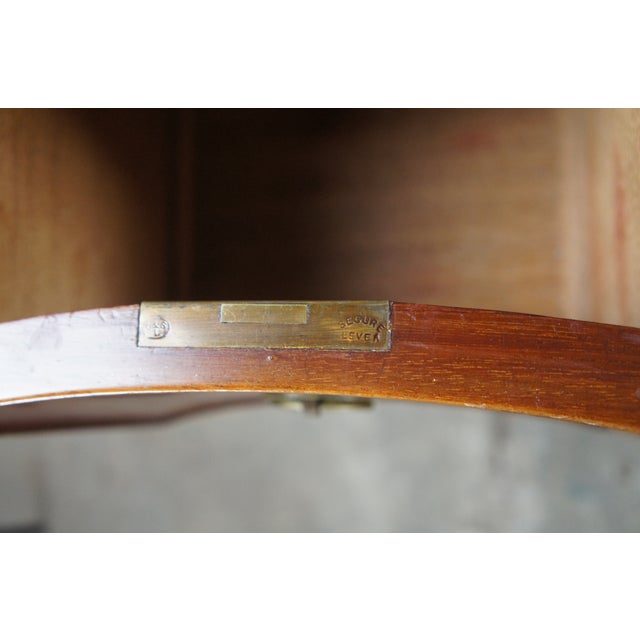 Wood Late 19th Century Antique George III Flame Mahogany Serpentine Buffet Sideboard Chest Writing Desk For Sale - Image 7 of 12