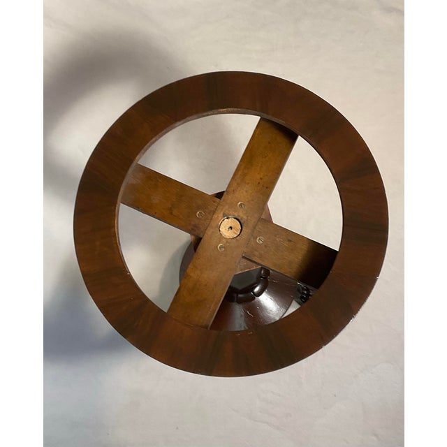 Mid 19th Century Antique 1800s Rosewood Pedestal Plant Holder Removable Copper Insert, Three-Legged Lions Hairy Paw For Sale - Image 5 of 12