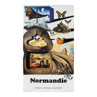 1969 Salvador Dali Normandie (Large) Sncf Poster For Sale