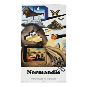 1969 Salvador Dali Normandie (Large) Sncf Poster