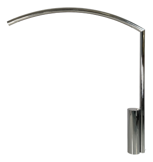 Italian Modern Steel Golden Gate Floor Lamp by Nanda Vigo for Arredoluce, 1970s