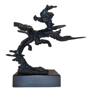 1960s George Koras Bronze Abstract Brutalist Sculpture "Amazon"