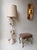 Floor Lamp Cones in natural colore ceramic terracotta, design by the Italian artist designer Antonio Cagianelli. Sign with...