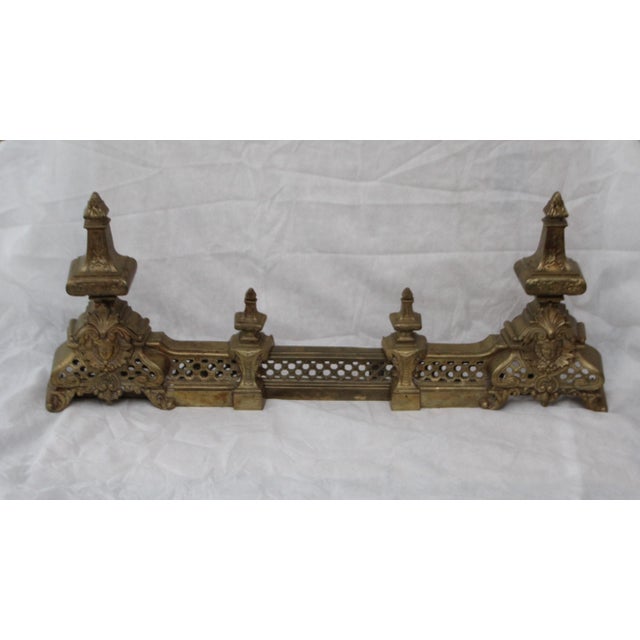 Louis XIV Gilt Firescreen Andirons For Sale - Image 13 of 13