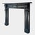 An antique early 19th century Irish Georgian Fireplace executed in Kilkenny Marble. The jambs stood on shaped foot...