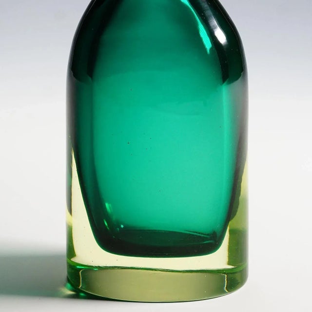 1960s Large Sommerso Glass Candleholder Attributed to Antonio Da Ros from Cenedese For Sale - Image 5 of 9