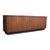 American Modern Studio Craft Walnut Credenza/Cabinet on Ebonized Plinth Base For Sale