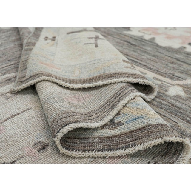 Early 21st Century Oushak Rug 9'2" x 12'2" For Sale - Image 5 of 8