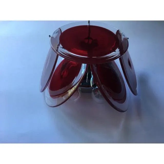 Italian Murano Mazzega Style Glass Wall Sconce For Sale - Image 3 of 6