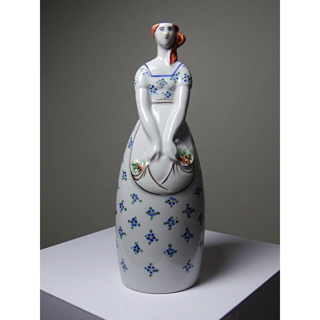 Antique Porcelain Bottle by Michelaud for Robj Paris, 1920s For Sale - Image 9 of 12