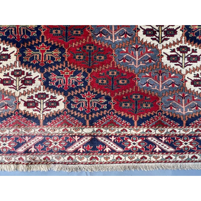 Caucasian Shirvan All-Over Blossom Lattice Tribal Rug - 6'8" X 5'4" For Sale - Image 6 of 13