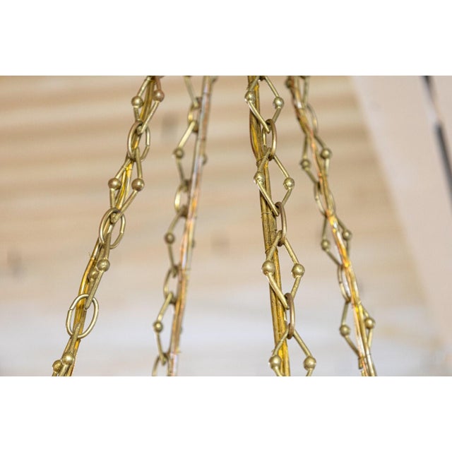 Lalique René Lalique Signed Art Deco St Vincent Frosted Crystal Pendant Light Fixture For Sale - Image 4 of 10