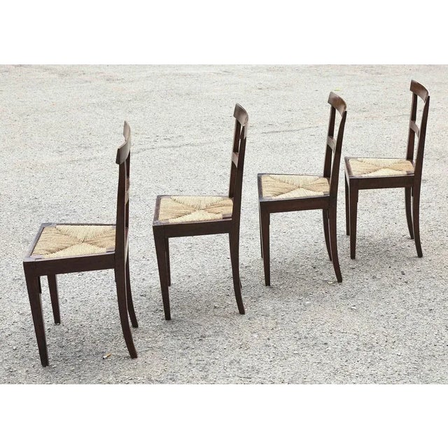 Mid-19th Century Walnut Chairs with Straw Seats For Sale - Image 10 of 18